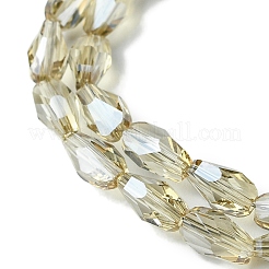 Trasparenti perle di vetro placca fili&nbsp;GLAA-K064-03A-PL01