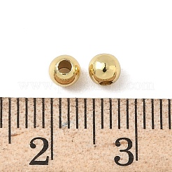 Perles solides en laiton&nbsp;KK-WH0034-02C-G