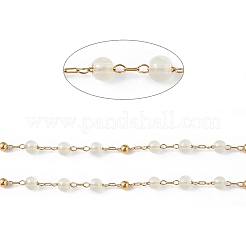 Cadena de cuentas redondas de jade natural teñido&nbsp;CHS-C006-01A