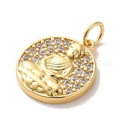 Messing micro pave klare zirkonia anhänger&nbsp;LS-KK-M278-05B-G