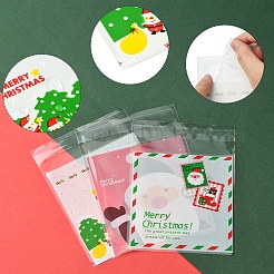 3 sac 3 styles sacs rectangulaires en cellophane opp pour Noël&nbsp;OPC-FS0001-01A