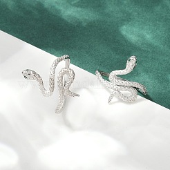925 Sterling Silber Manschettenringe&nbsp;RJEW-D315-01P