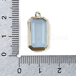 Pendentifs imitation aigue-marine en jade teinté naturel&nbsp;G-U019-04G-01