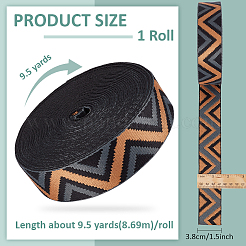 Ruban de polyester de style ethnique de 9.5 mètre&nbsp;OCOR-WH0070-156B