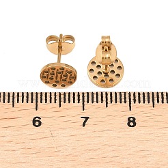 Ohrstecker-Beschläge aus Edelstahl 304&nbsp;STAS-P434-06B-G