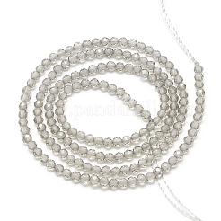 Natürliche Eis Obsidian Perlen Stränge&nbsp;G-S152-12-3mm