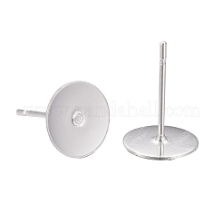 64 pieza de accesorios para pendientes de acero inoxidable 304 de tamaño 8&nbsp;STAS-LS0001-10S