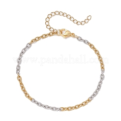 2 pz 304 braccialetti a catena in acciaio inossidabile per donna&nbsp;BJEW-JB11725