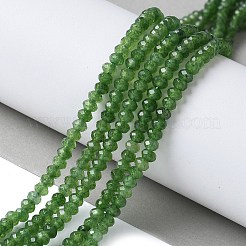 Gefärbte natürliche Malaysia Jade Rondelle Perlen&nbsp;G-E316-2x4mm-57