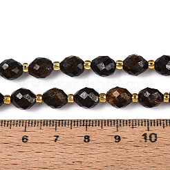 Natur Bronzit Perlen Stränge&nbsp;G-N342-35-8x6-06