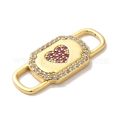 Ciondoli connettore in ottone con zirconi&nbsp;LS-KK-M278-01A-G