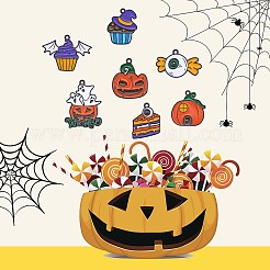 28pcs 7 pendentifs en alliage d'émail de style halloween&nbsp;JX182B