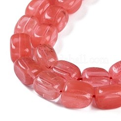 Perle di vetro di quarzo ciliegio fili&nbsp;G-M403-D02-01