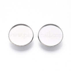 Broche de acero inoxidable 304 con cabujón&nbsp;STAS-E547-08E-P