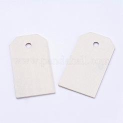 Gros pendentifs en bois non teint&nbsp;WOOD-L003-05