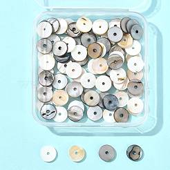 80 Stück 2 Farben gefärbte natürliche Muschelperlen-Abstandshalter&nbsp;SHEL-FS0001-11