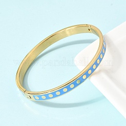 Bracciali in acciaio inossidabile smaltato 304&nbsp;BJEW-D408-41G