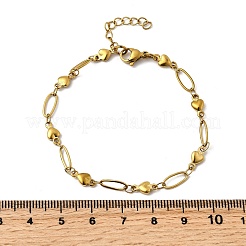 Bracelets à maillons en acier inoxydable 304&nbsp;BJEW-A044-03C-G