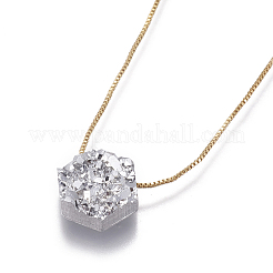 Collane ciondolo in ottone&nbsp;NJEW-I105-02G