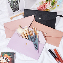 4 Stück tragbare Make-up-Pinseltasche aus PU-Leder in 4 Farben&nbsp;AJEW-GA0004-45