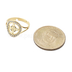 201 Edelstahl-Manschettenringe für Damen&nbsp;RJEW-S395-03G-1