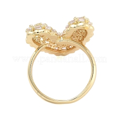 Fingerringe aus klarem Zirkonia&nbsp;RJEW-U002-10G
