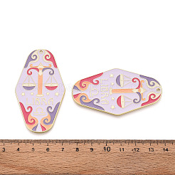 Grands pendentifs en alliage plaqué or et émail&nbsp;X1-ENAM-T021-29I