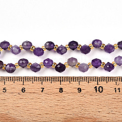Natürlichen Amethyst Perlen Stränge&nbsp;G-T141-48