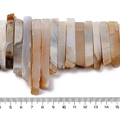 Natürliche dendritische Achatperlenstränge&nbsp;G-E331-17-01