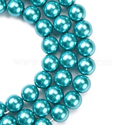 Fili di perle di vetro ecologiche&nbsp;HY-A008-12mm-RB073
