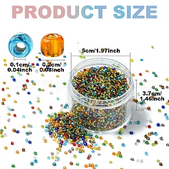 200g de perles de rocaille en verre&nbsp;SEED-YW0002-85C