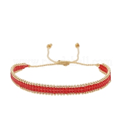 Verstellbare Nylonschnur geflochtenen Perlen Armbänder&nbsp;BJEW-C011-17A