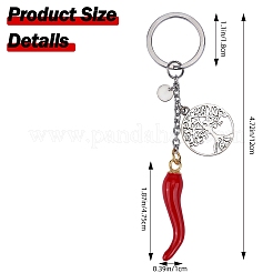 Llavero esmaltado de acero inoxidable 304&nbsp;KEYC-SW00010