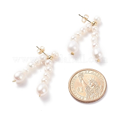 Perla naturale ciondola gli orecchini&nbsp;EJEW-TA00057