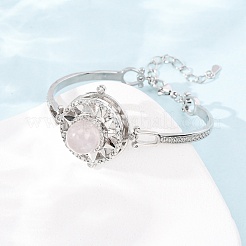 Bracciali a maglie con pietre preziose naturali e sintetiche a forma di sole rotante&nbsp;GG-CBA0251-11P