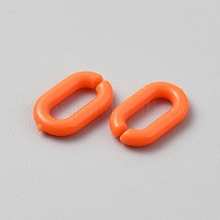 Anillos de enlace de acrílico opacos&nbsp;SACR-WH0001-37I