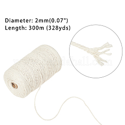 Cordon en coton macramé&nbsp;OCOR-WH0030-02B