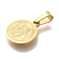 Ciondoli in acciaio inossidabile 304 con placcatura sotto vuoto pvd&nbsp;STAS-U035-16G