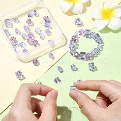 50 pièces 5 styles de perles d'imitation de cristal autrichien&nbsp;FIND-YW0004-71A