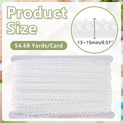 50 m langes Polyester-Stretch-Spitzenband&nbsp;OCOR-HY0001-54C