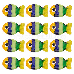 12pcs cuentas de lampwork hechas a mano&nbsp;LAMP-TA0001-74D
