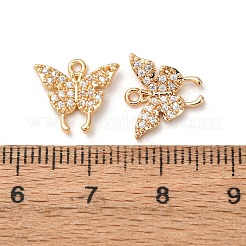 Pendentifs avec zircon cubiques à micro-pavés en laiton&nbsp;ZIRC-L105-13G