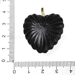 Geschnitzte Anhänger aus natürlichem Obsidian&nbsp;G-C276-01G-14