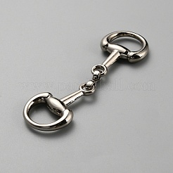 Trensenschnallen aus legiertem D-Ring&nbsp;FIND-WH0152-347B-P