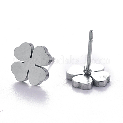 Anlaufgeschützte Unisex-Ohrstecker aus 304 Edelstahl&nbsp;EJEW-E254-04P