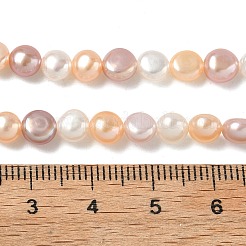 Fili di perle di perle d'acqua dolce coltivate naturali&nbsp;PEAR-C004-21A