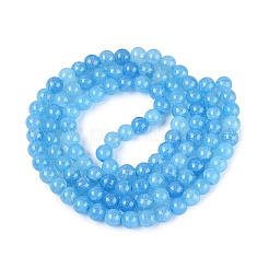 Perles de verre craquelé cuites au four&nbsp;GLAA-Q106-03A-04
