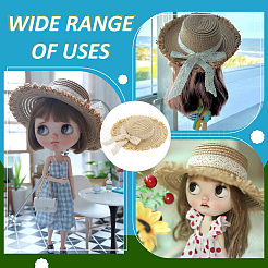 Strohhut für Puppen&nbsp;DOLL-WH0002-42A