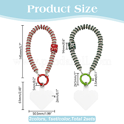 Handykette aus Legierung mit Glas-Strass&nbsp;AJEW-AR0002-75