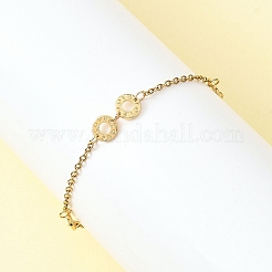 Pulseras de eslabones de acero inoxidable 304&nbsp;BJEW-JB12822
